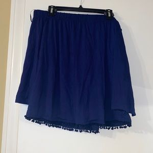 NWT Pebble and Stone Navy Off the shoulder Top L